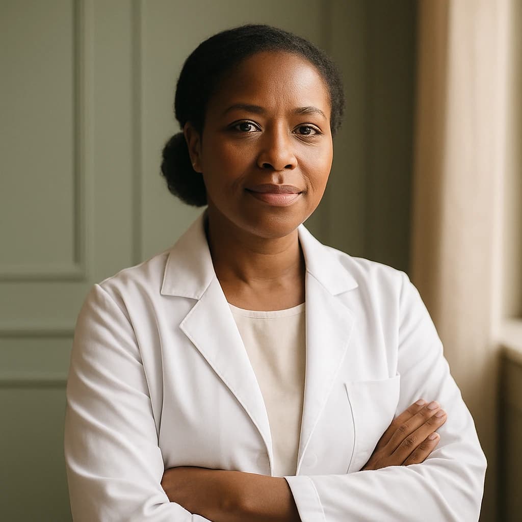 Portrait of Dr. Amara Osei, Medical Director at HALE